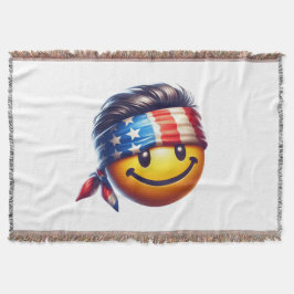 Hippy-Smiley Decke