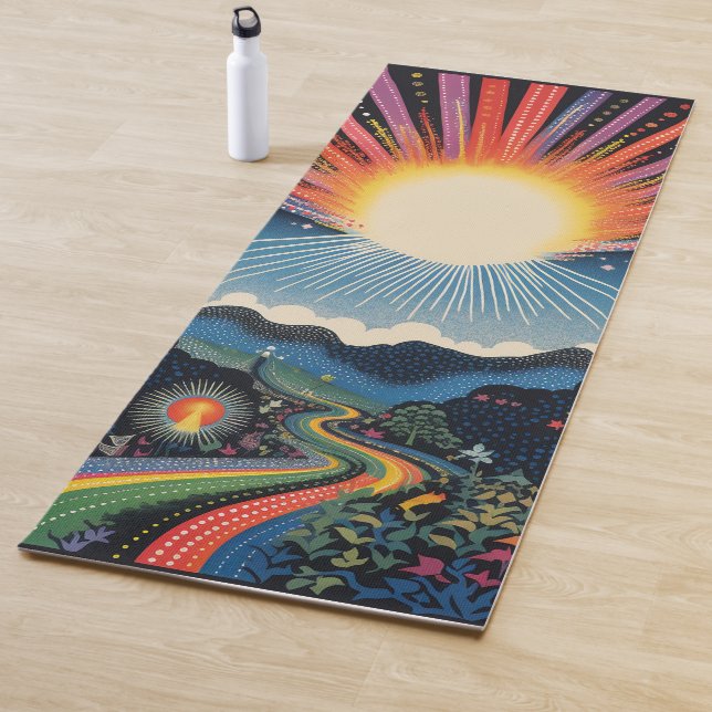Hippy Sunrise Yogamatte (Beispiel)
