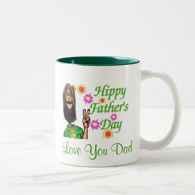 Hippy Vatertag Tasse (Rechts)