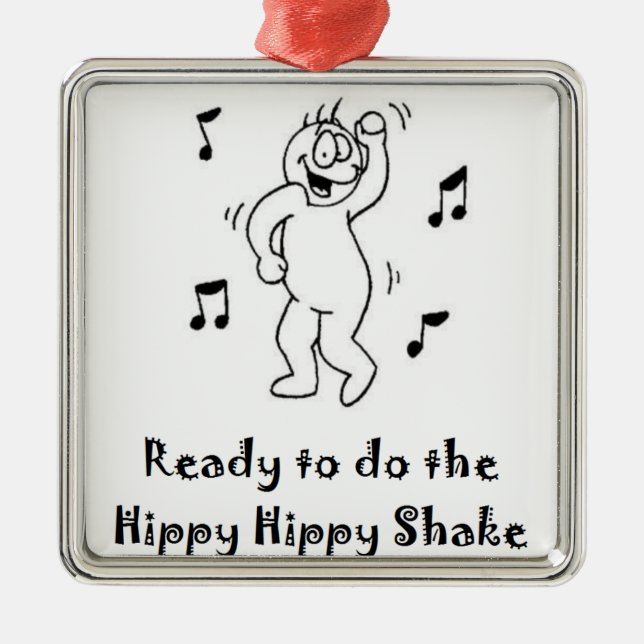 HippyShake Ornament Aus Metall (Vorne)