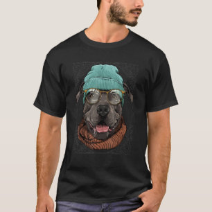 Hipster American Pit Bull Terrier Tragetuch T-Shirt