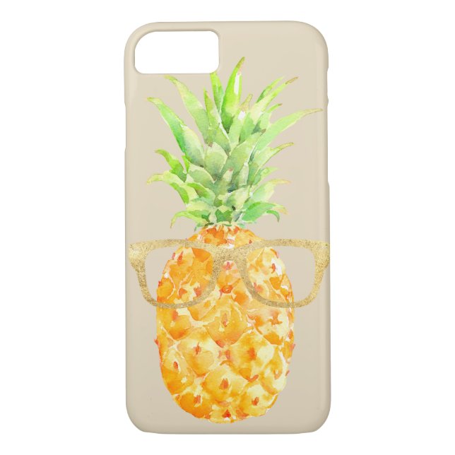 Hipster Ananas Case-Mate iPhone Hülle (Rückseite)