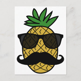 Hipster Ananas Postkarte