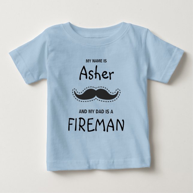 Hipster and Boho design with zu Mustache in Black Baby T-shirt (Vorderseite)