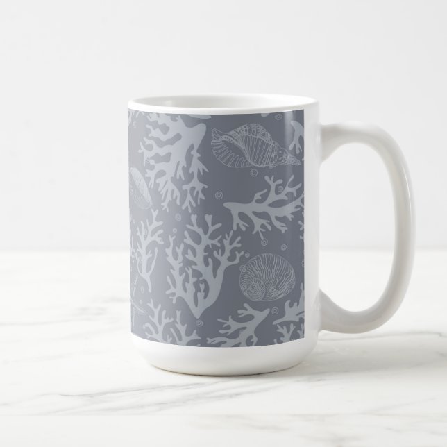 Hipster-Art-Korallenriff Kaffeetasse (Rechts)