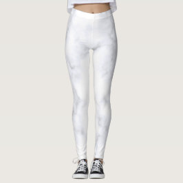 Hipster aus weißem Marmor Leggings