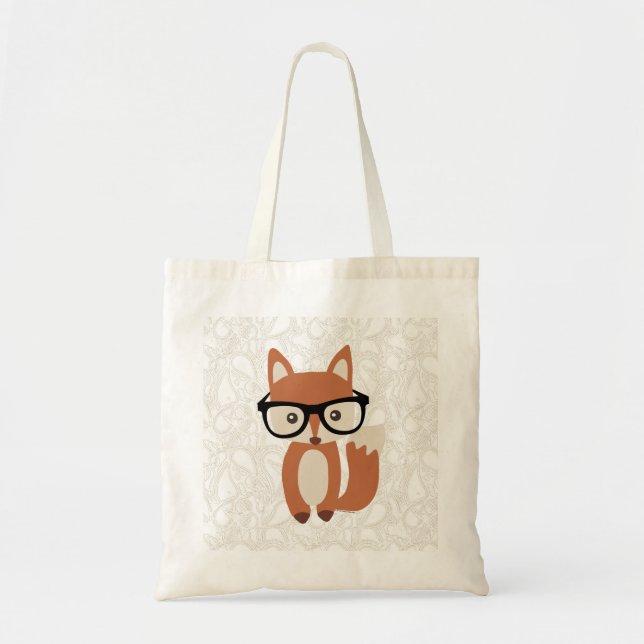 Hipster-BabyFox w/Glasses Tragetasche (Vorne)