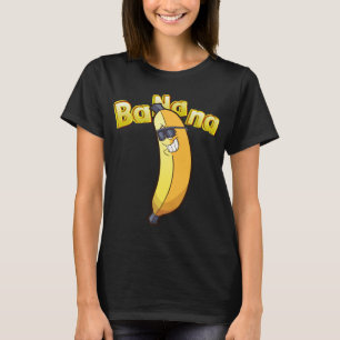 Hipster Banane Lustiges Vegan Obstliebhaber Gesche T-Shirt