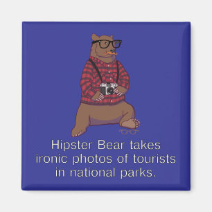 Hipster-Bärn-Magnet Magnet