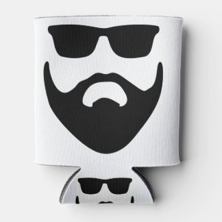 Hipster Bart und Sonnenbrille Dosenkühler