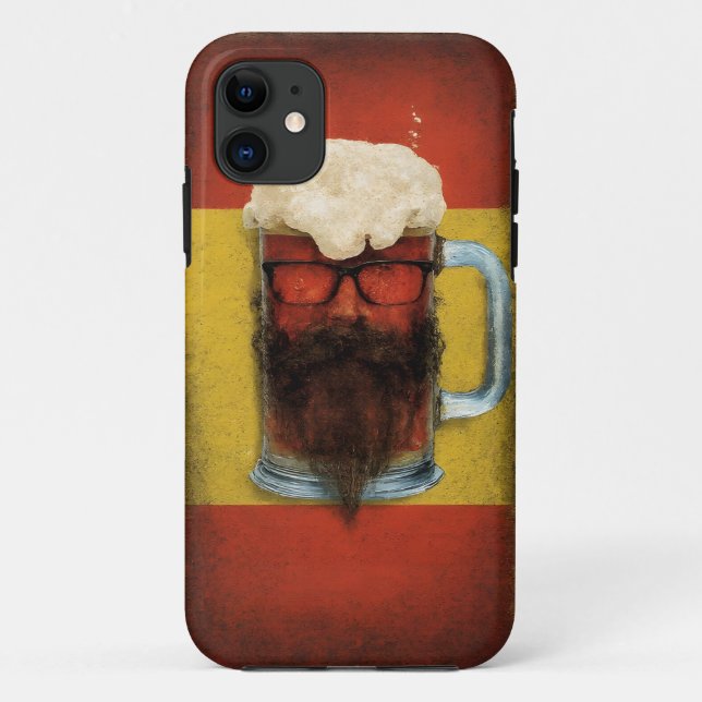 Hipster Beer Tasse Art Mobile Fall Case-Mate iPhone Hülle (Rückseite)