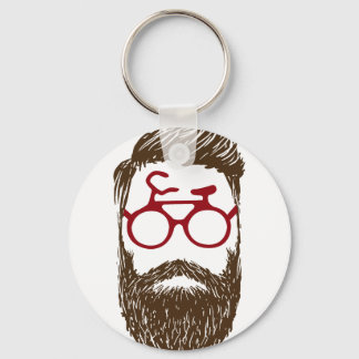Hipster Biker Schlüsselanhänger
