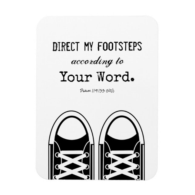Hipster Black Sneakers mit Schrift Magnet (Vertikal)