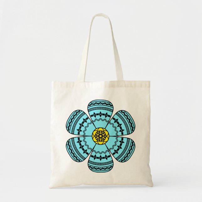 Hipster-Blumen-Tasche Tragetasche (Vorne)