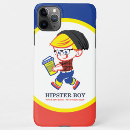 Hipster Boy - Parody-Illustration iPhone 11Pro Max Hülle