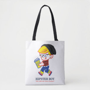 Hipster Boy - Parody-Illustration Tasche