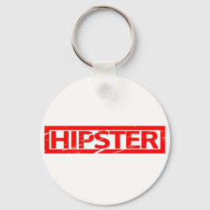 Hipster Briefmarke Schlüsselanhänger