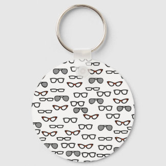 Hipster-Brille Schlüsselanhänger