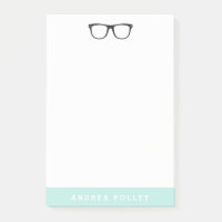 Hipster Brille und Soft Mint Blue