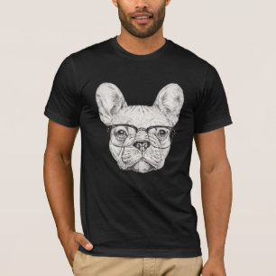 Hipster-Bulldogge T-Shirt