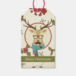 Hipster Dei Christmas Geschenkanhänger