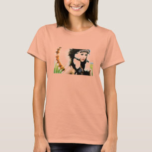 Hipster-Eingeboren-Küken T-Shirt