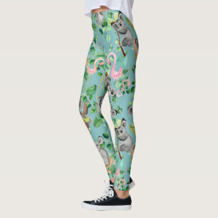 Hipster Exotic Koala Design Niedlich Girls Leggings