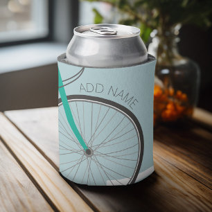 Hipster-Fahrrad-Rad mit individuellem Namen Dosenkühler