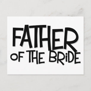 Hipster Father Bride Lite T Postkarte