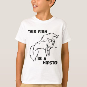 Hipster-Fische T-Shirt