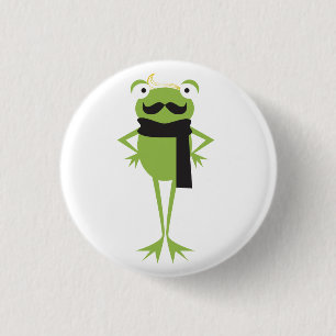 Hipster-Frosch Button