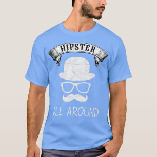 Hipster für Männer rund um Bart-Geschenk T-Shirt