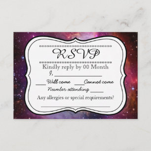Hipster Galaxie Weltraum UAWG RSVP Karte