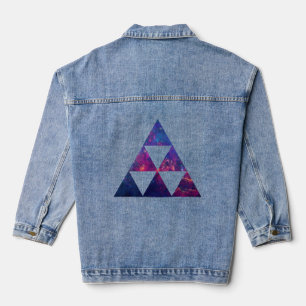 Hipster Galaxy / Weltraumdreieck Jeansjacke