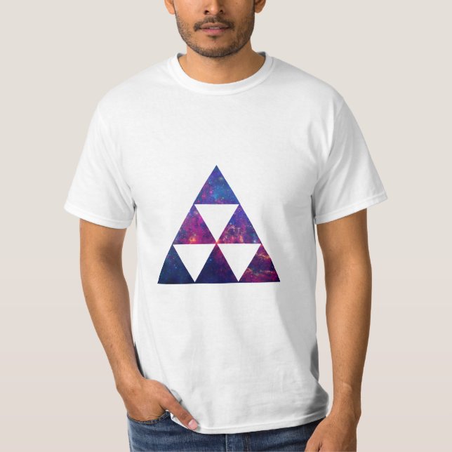 Hipster Galaxy / Weltraumdreieck T-Shirt (Vorderseite)