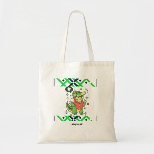 Hipster Gator Cartoon - Trendige Alligator Art Tragetasche