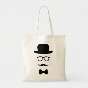 Hipster-Gesichts-Budget-Tasche Tragetasche
