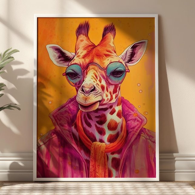 Hipster Giraffe Poster (Von Creator hochgeladen)