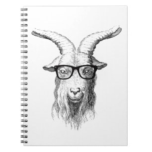 Hipster Goat Notizblock