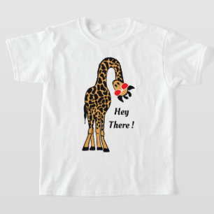 Hipster Hi Custom drôle Giraffe T-shirt design