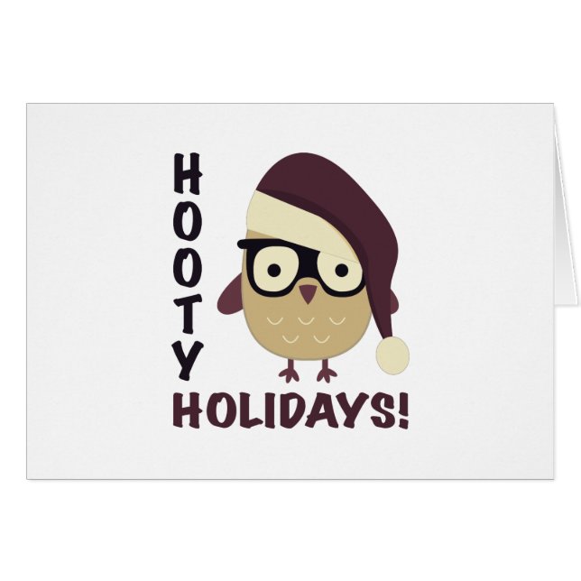 Hipster Hooty Ferien! (Vorderseite (Horizontal))