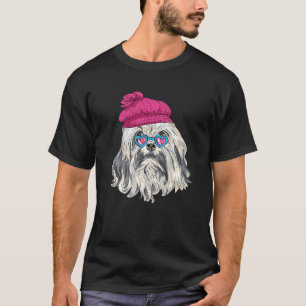 Hipster Hund mit Brille-Goofy Geek Hund 3 T-Shirt