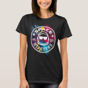 Hipster im Weltraum Nebula-T - Shirt