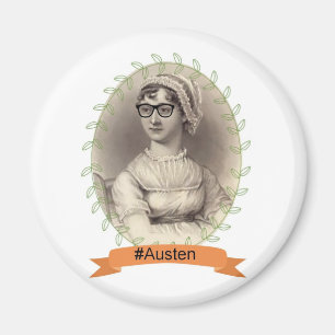 Hipster Jane Austen Magnet