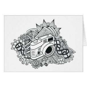 Hipster-Kamera-Gekritzel