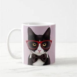 Hipster-Katze Kaffeetasse
