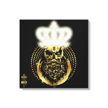 Hipster King Skull König Barbu und Must