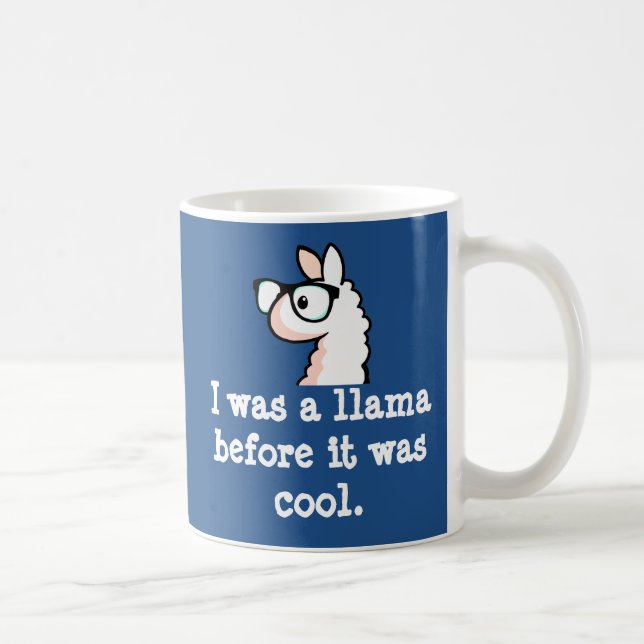 Hipster-Lama Kaffeetasse (Rechts)