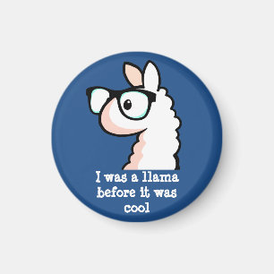 Hipster-Lama Magnet