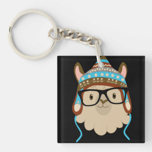 Hipster-Lama-Schlüsselanhänger Schlüsselanhänger